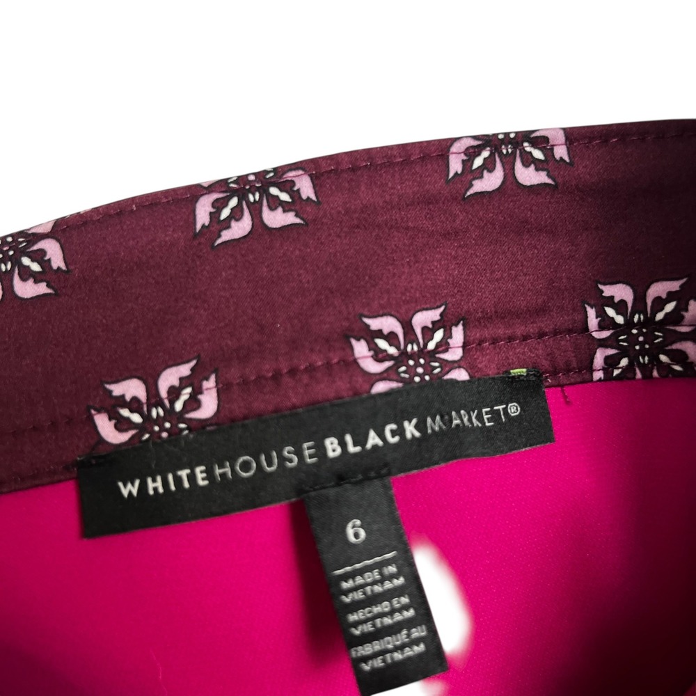 White House Black Market Mixed Print Floral Leopard Button Front Camisole Top 6 - Picture 3 of 5